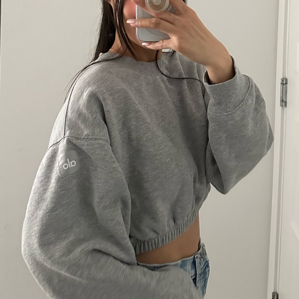 Alo Yoga Cropped Pull Over Sweater